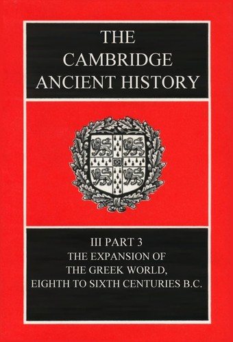 Couverture : The expansion of the Greek world, eighth to sixth centuries B.C.