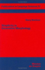 Couverture : Simplicity in generative morphology