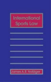 Couverture : International sports law