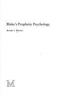Couverture : Blake's prophetic psychology