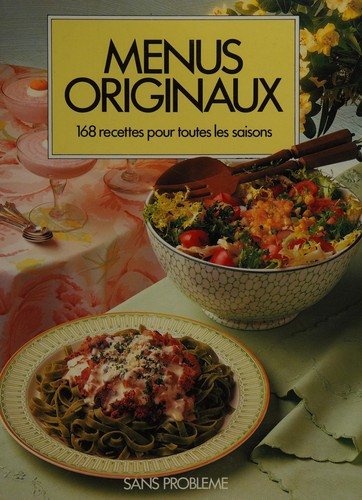 Couverture : Menus originaux