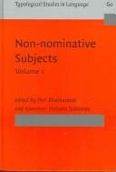 Couverture : Non-nominative subjects