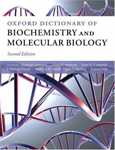 Couverture : Oxford dictionary of biochemistry and molecular biology