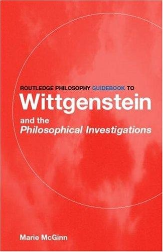 Couverture : Routledge philosophy guidebook to Wittgenstein and the Philosophical investigations