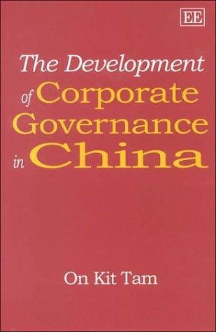 Couverture : The development of corporate governance in China