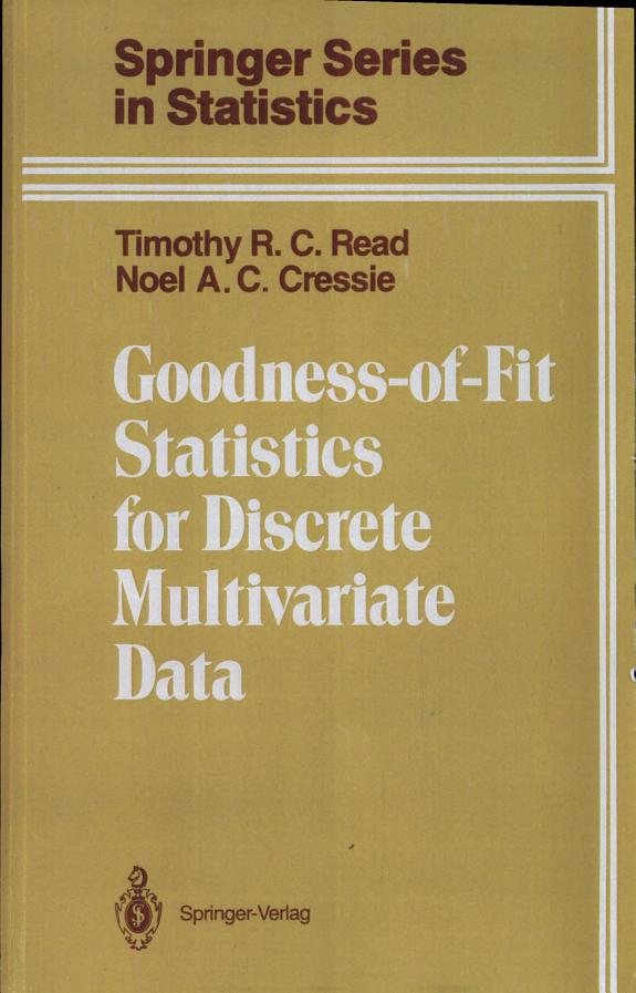 Couverture : Goodness-of-fit statistics for discrete multivariate data