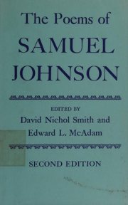 Couverture : The poems of Samuel Johnson.