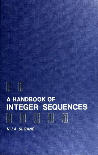 Couverture : A  handbook of integer sequences