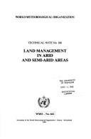 Couverture : Land management in arid and semi-arid areas.