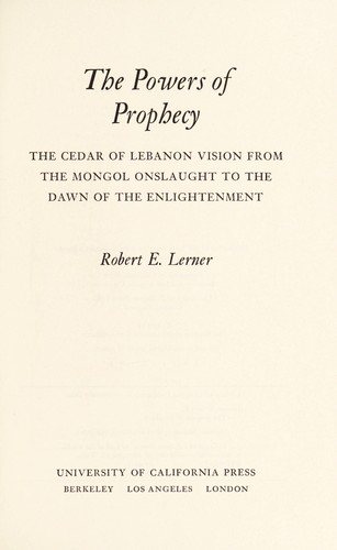 Couverture : The powers of prophecy