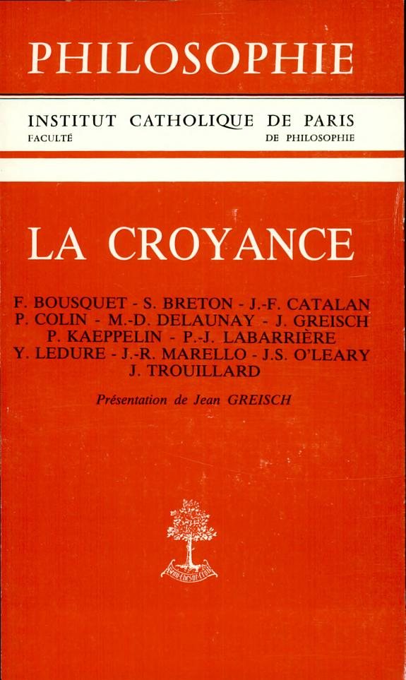 Couverture : La Croyance