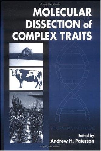 Couverture : Molecular dissection of complex traits