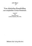 Couverture : Vom elsässischen Kunstfrühling zur utopischen Civitas hominum