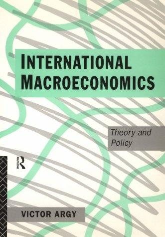 Couverture : International macroeconomics