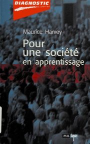 Couverture : Pour une société en apprentissage