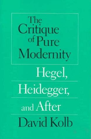 Couverture : The Critique of Pure Modernity