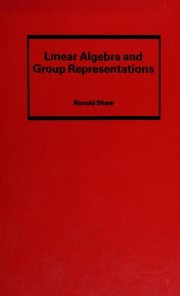 Couverture : Linear algebra and group representations
