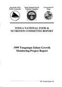 Couverture : 1999 Tongatapu infant growth monitoring project