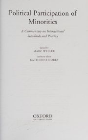 Couverture : Political participation of minorities