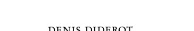 Couverture : Denis Diderot
