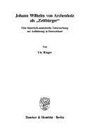 Couverture : Johann Wilhelm von Archenholz als "Zeitbürger"