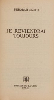 Couverture : Je reviendrai toujours