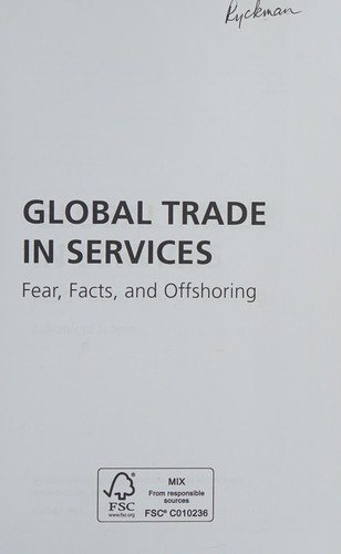 Couverture : Global trade in services
