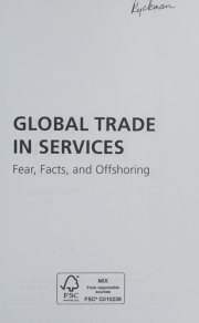 Couverture : Global trade in services