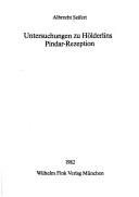 Couverture : Untersuchungen zu Hölderlins Pindar-Rezeption