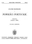 Couverture : Powieści poetyckie