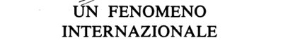 Couverture : Il Volontariato, un fenomeno internazionale