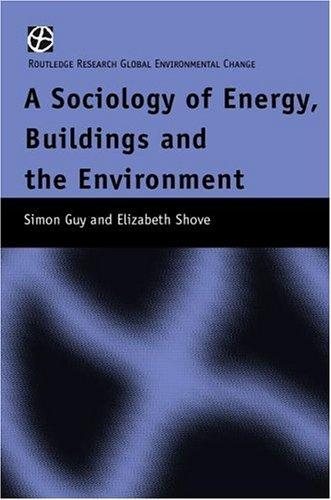 Couverture : The sociology of energy, buildings and the environment