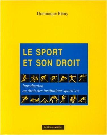 Couverture : Le sport et son droit