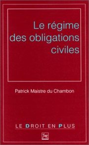 Couverture : Le régime des obligations civiles