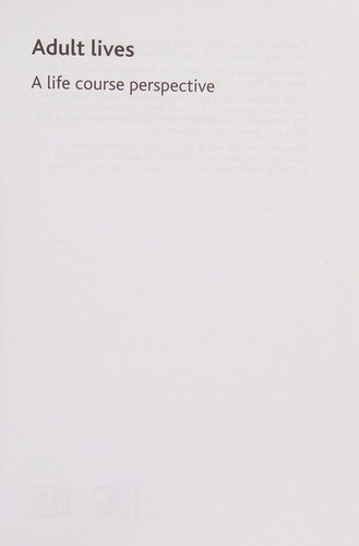 Couverture : Adult Lives