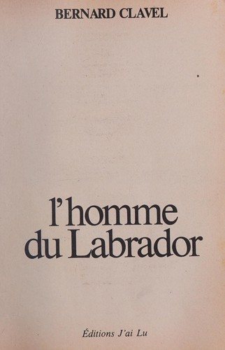 Couverture : L' homme du Labrador