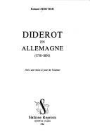 Couverture : Diderot en Allemagne, 1750-1870