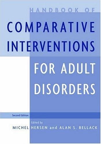 Couverture : Handbook of comparative interventions for adult disorders