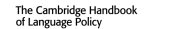 Couverture : The Cambridge Handbook of Language Policy