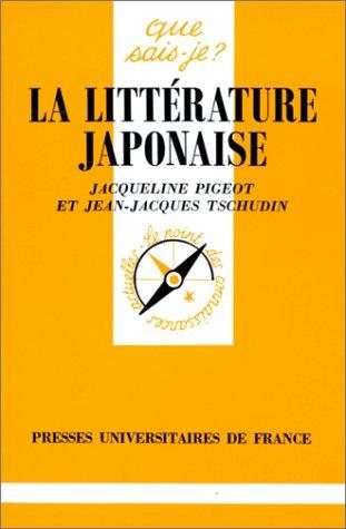 Couverture : La littérature japonaise