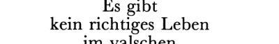 Couverture : Es gibt kein richtiges Leben im valschen