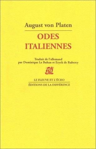Couverture : Odes italiennes