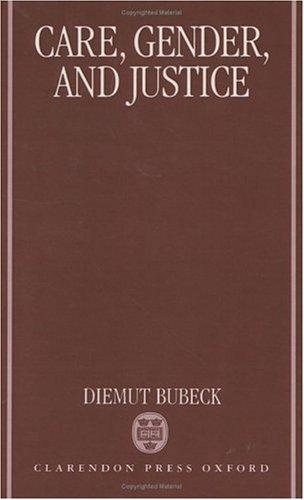 Couverture : Care, gender, and justice