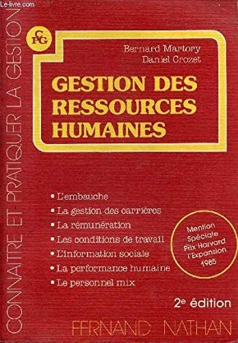 Couverture : Gestion Des Ressources Humaines