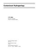 Couverture : Contaminant hydrogeology