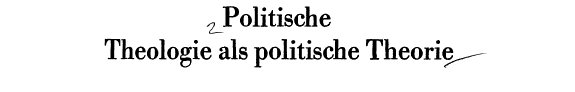 Couverture : Politische Theologie als politische Theorie