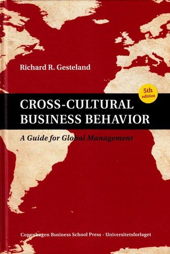 Couverture : Cross-cultural Business Behavior