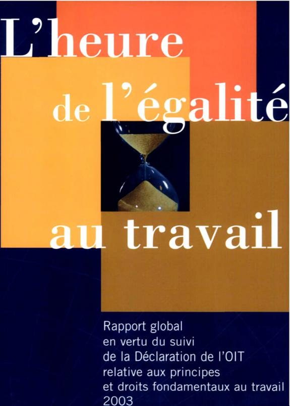 Couverture : L'heure de l'égalité au travail