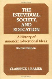 Couverture : The individual, society, and education