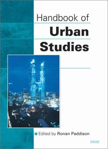 Couverture : Handbook of urban studies